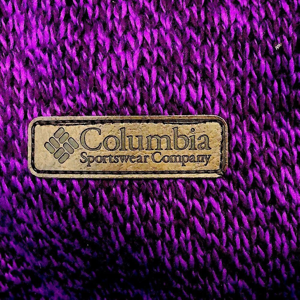 COLUMBIA Womens Raspberry Wine Knit Full Zip Fleece Lined Zip Pockets Hoodie Lrg - Picture 14 of 15